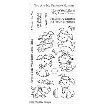 MY FAVORITE THINGS-Puppy Pals STAMP & DIE SET
