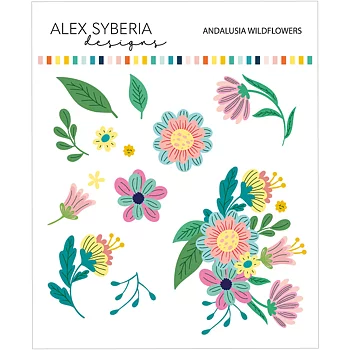 ALEX SYBERIA DESIGNS Andalusia Wildflowers Die Set 