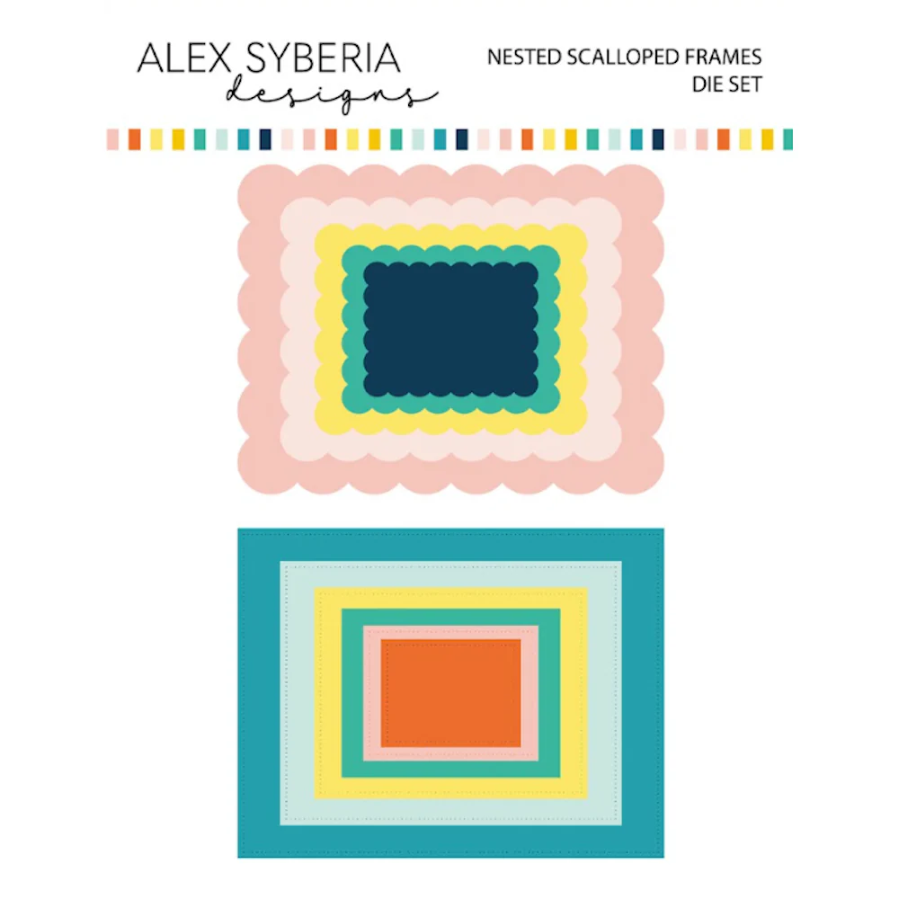 ALEX SYBERIA DESIGNS Nested Scalloped Frames Die Set