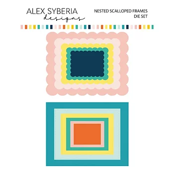 ALEX SYBERIA DESIGNS Nested Scalloped Frames Die Set