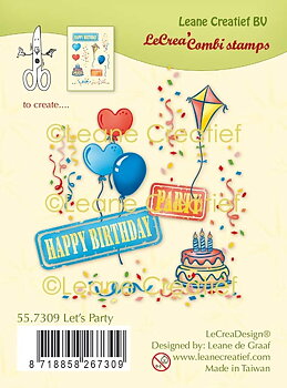 Leane Creatief Let’s Party Clear Stamps