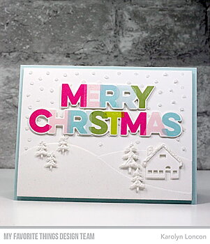 MY FAVORITE THINGS-Snowfall - Horizontal Stencil