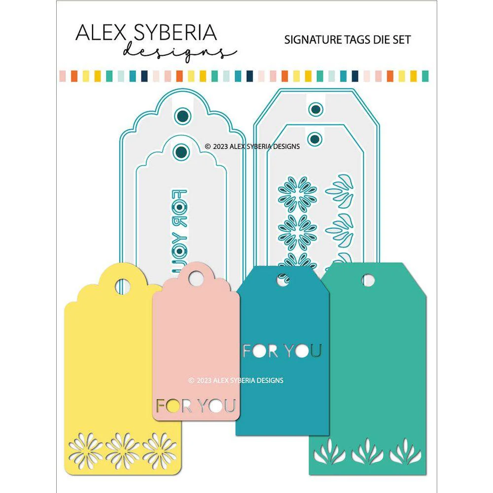 ALEX SYBERIA DESIGNS Signature Tags Die Set 