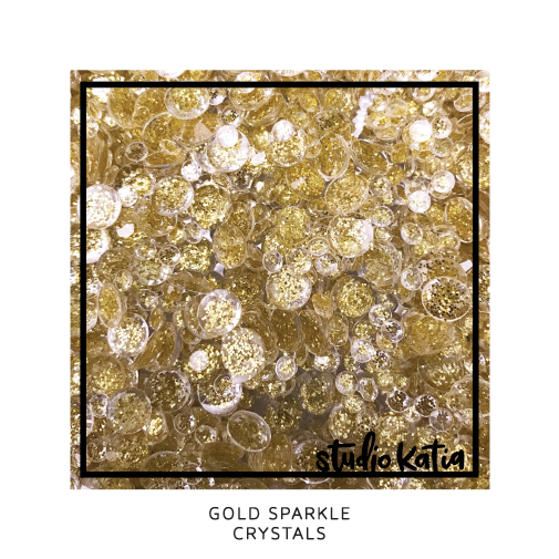 STUDIO KATIA-GOLD SPARKLE CRYSTALS