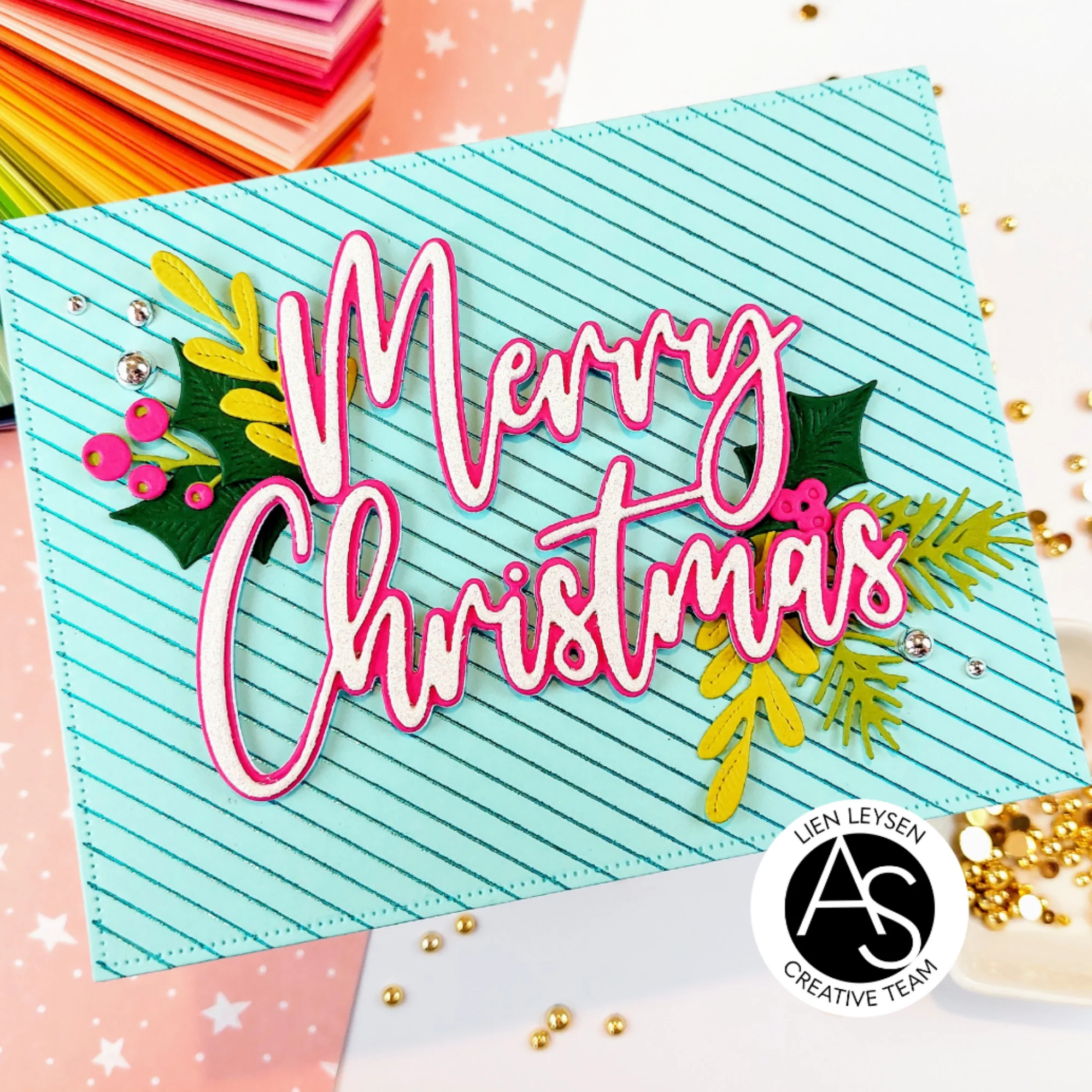ALEX SYBERIA DESIGNS Large Merry Christmas Die - 4