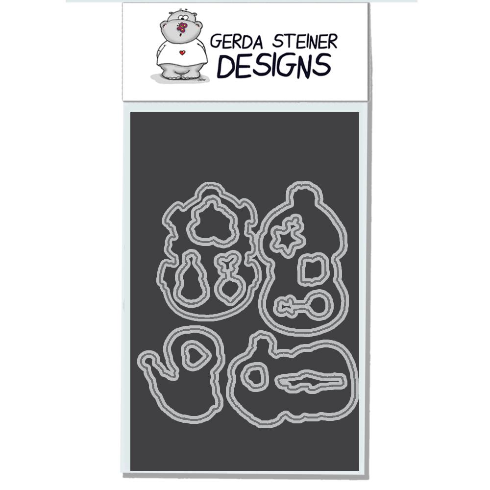 GERDA STEINER DESIGNS-Snowman Friends 4x6 Die Set
