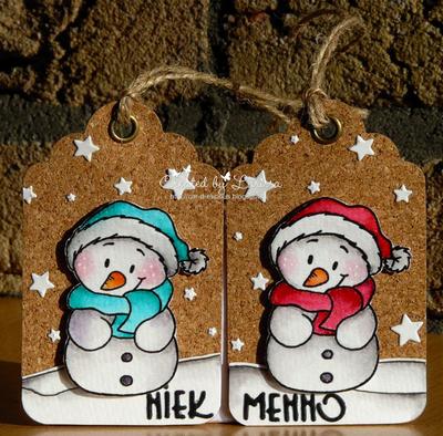 GERDA STEINER DESIGNS-Snowman Friends 4x6 Die Set - 2