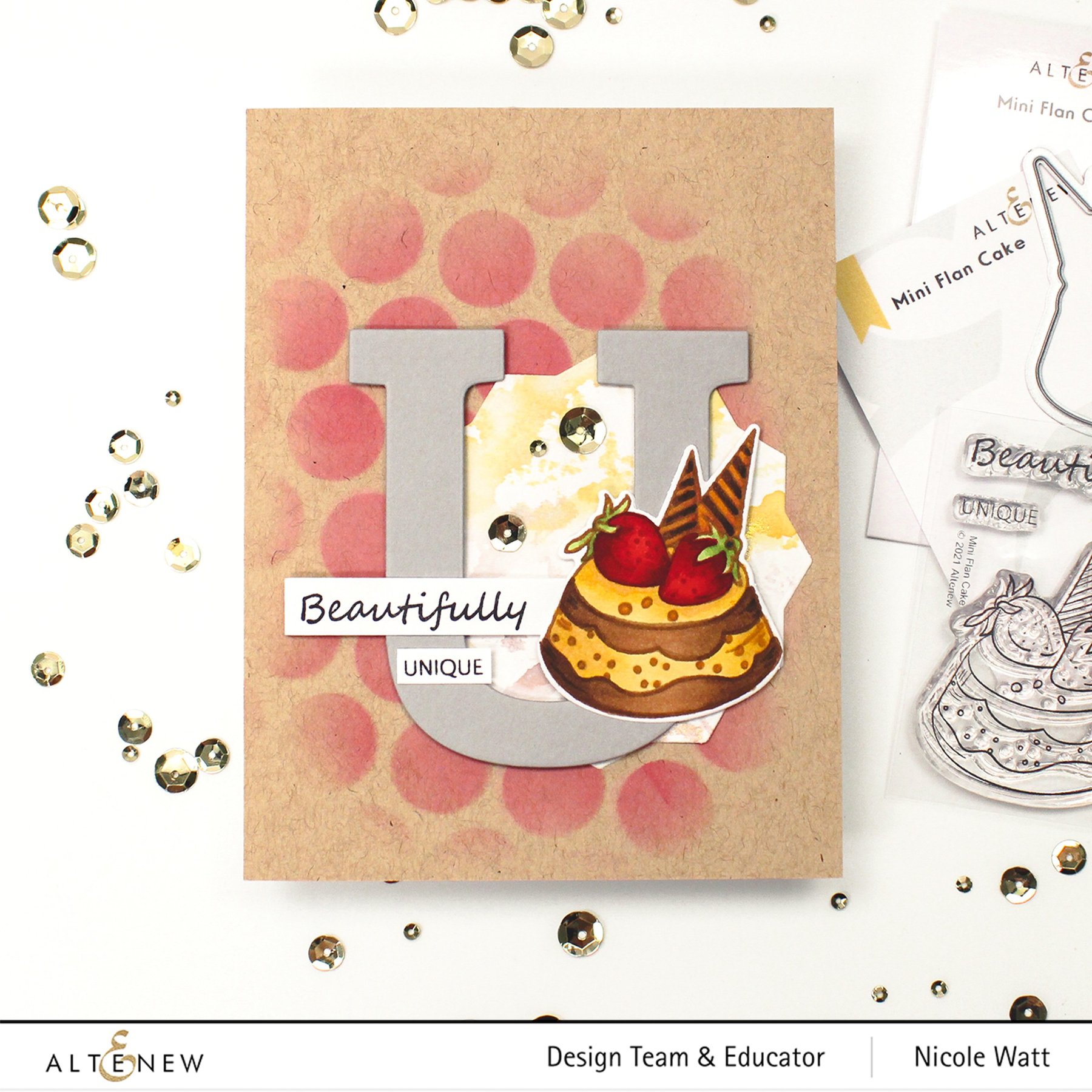 ALTENEW -Mini Flan Cake Stamp   - 10