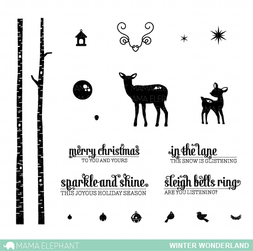 MAMA ELEPHANT -WINTER WONDERLAND