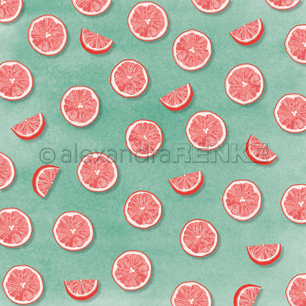 ALEXANDRA RENKE-Design paper 'PopSommer Grapefruit'