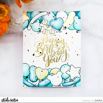 STUDIO KATIA-BIRTHDAY BALLOONS - HORZ