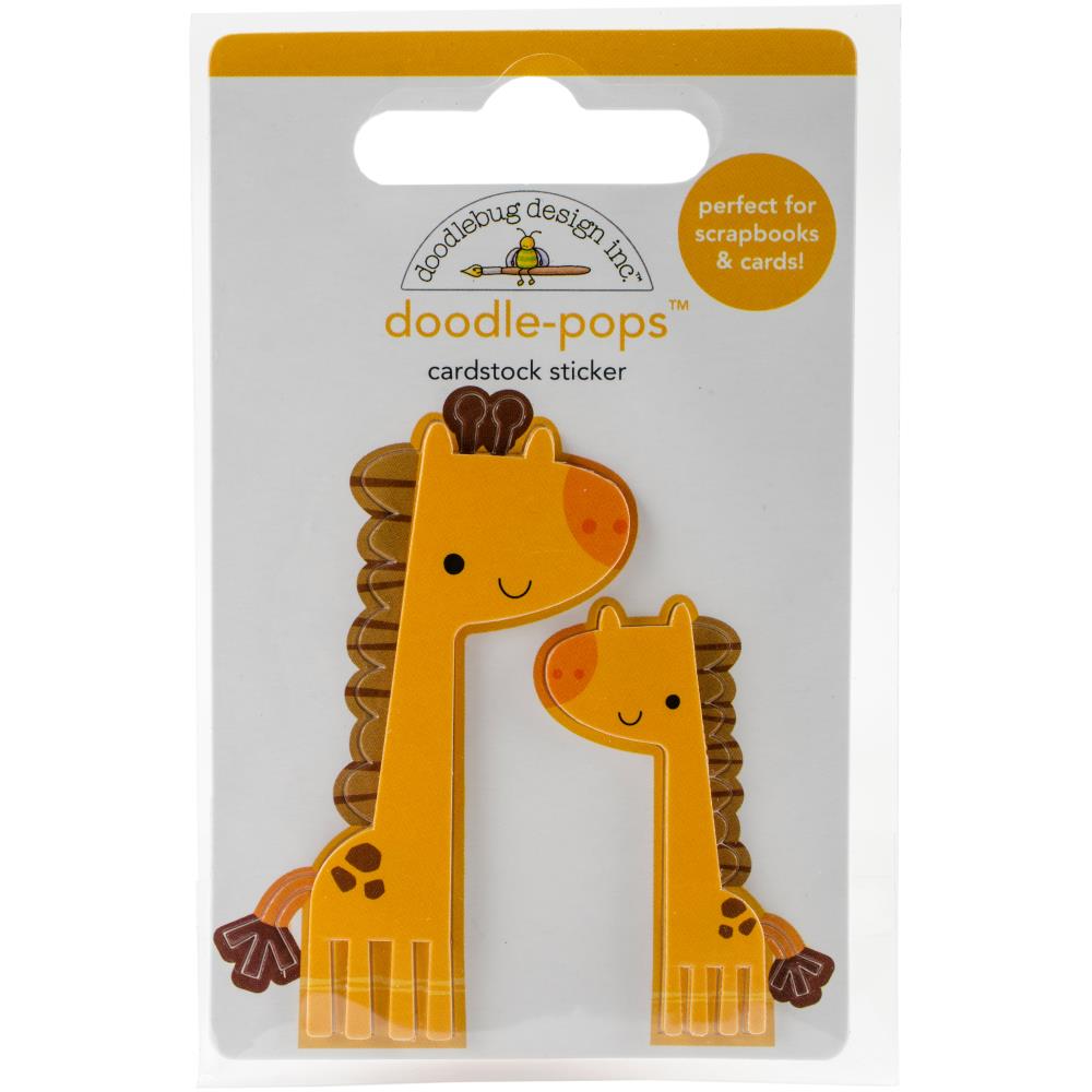 DOODLEBUG  -Doodle-Pops 3D Stickers  At The Zoo Jenny & Jojo Giraffe - 2