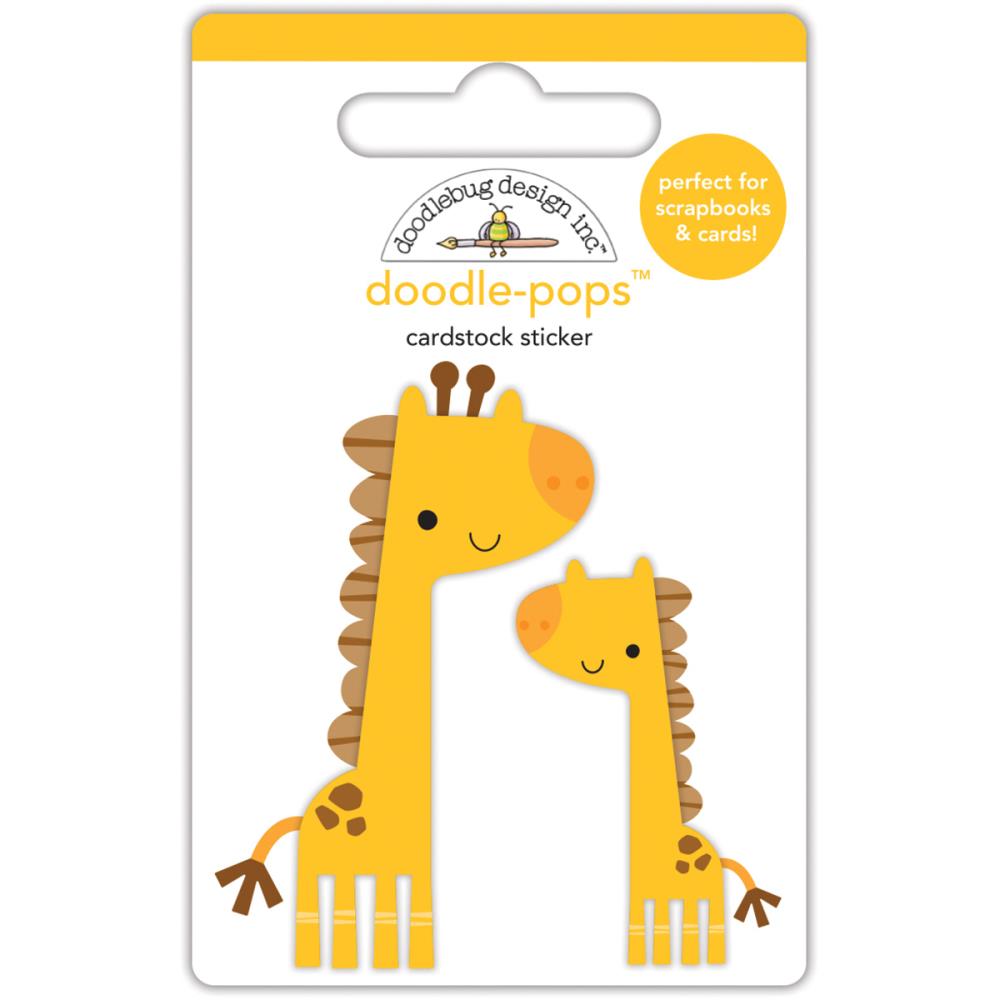 DOODLEBUG  -Doodle-Pops 3D Stickers  At The Zoo Jenny & Jojo Giraffe
