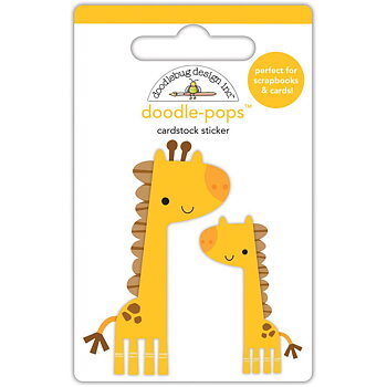 DOODLEBUG  -Doodle-Pops 3D Stickers At The Zoo Jenny & Jojo Giraffe