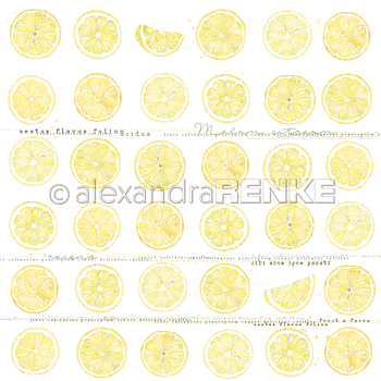 ALEXANDRA RENKE -Design paper 'Lemons in slices'