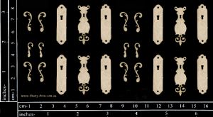  DUSTY ATTIC Door Handle Plates