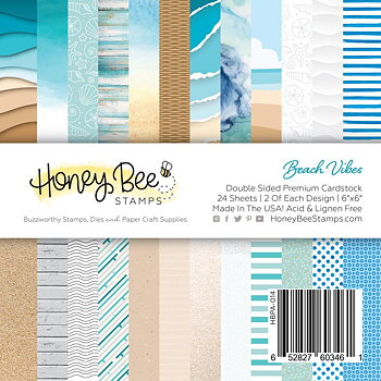HONEY BEE  STAMPS-Paper Pad 6x6 | 24 Double Sided Sheets |Beach Vibes