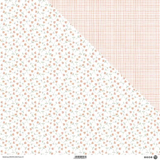 MODASCRAP - WILD FLOWERS 05 - DOUBLE  SIDED  