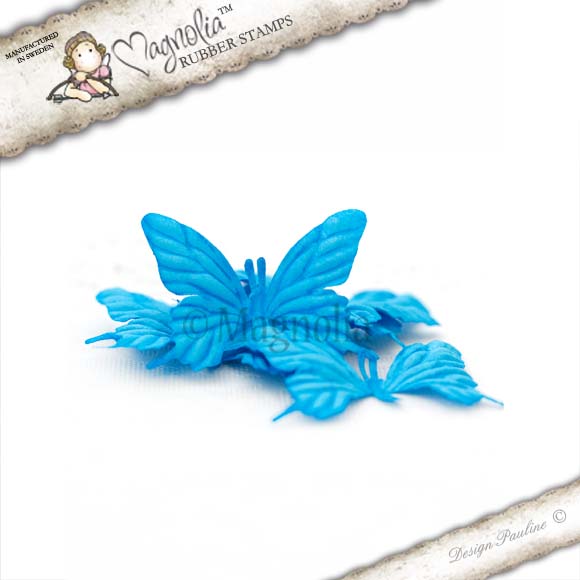 MAGNOLIA SB14 Blue Mountain Poppie Butterflies (Small)