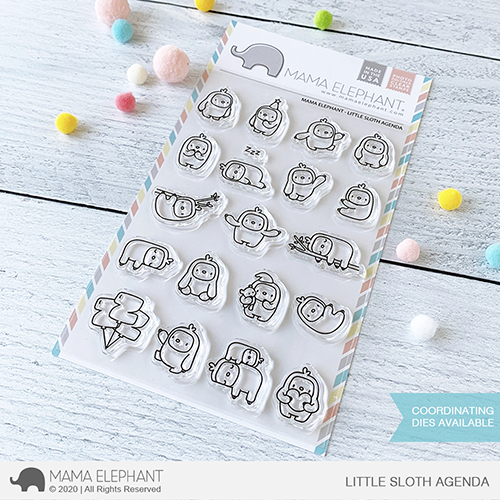 MAMA ELEPHANT-LITTLE SLOTH AGENDA STAMP & DIE SET