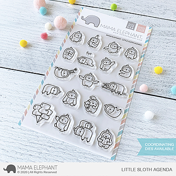 MAMA ELEPHANT-LITTLE SLOTH AGENDA STAMP & DIE SET