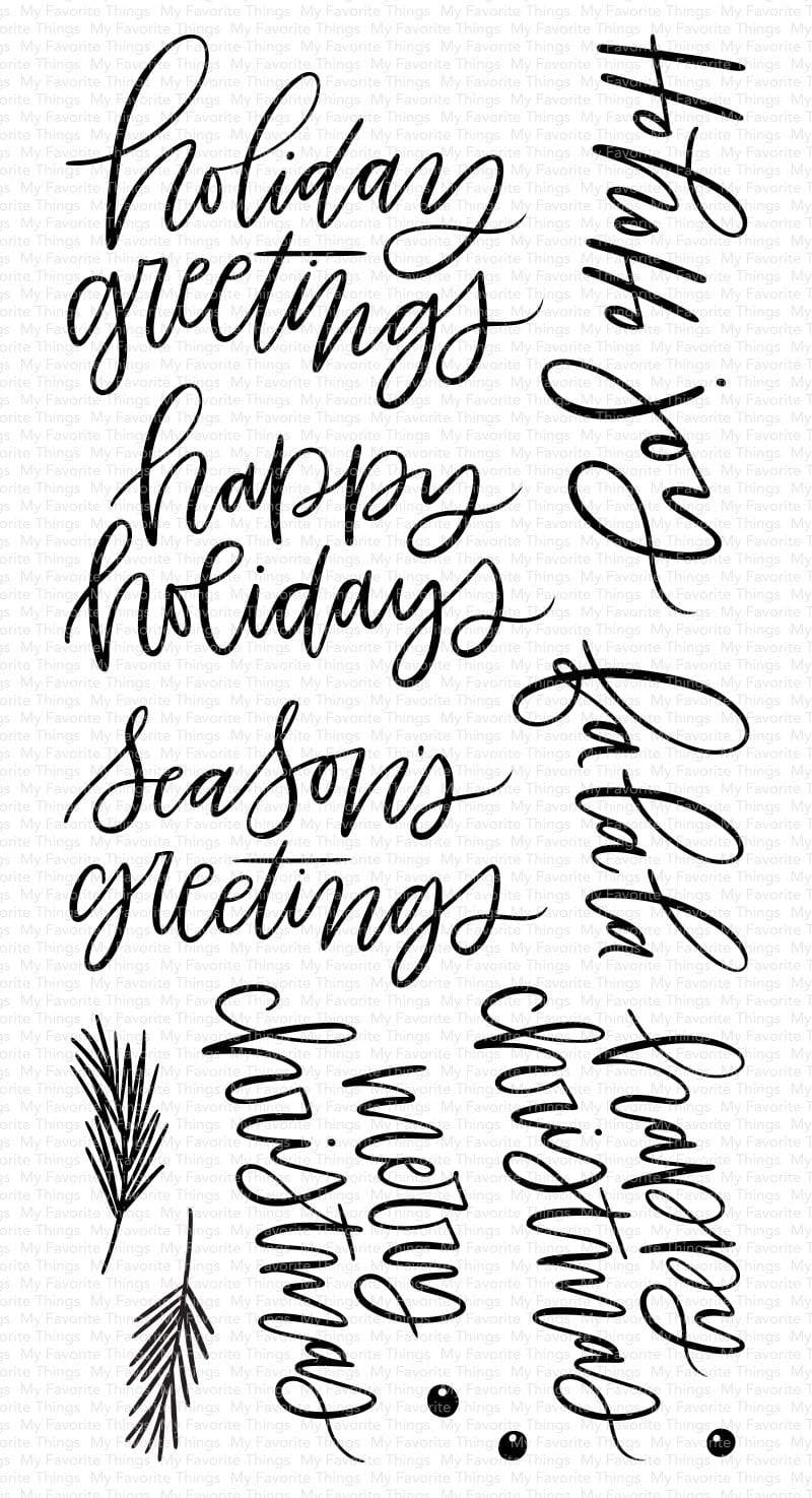 MY FAVORITE THINGS-Hand-Lettered Holiday Greetings  