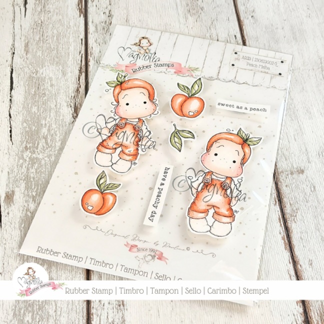MAGNOLIA  -AR23 Peach Melba {Rubber Stamps Set}