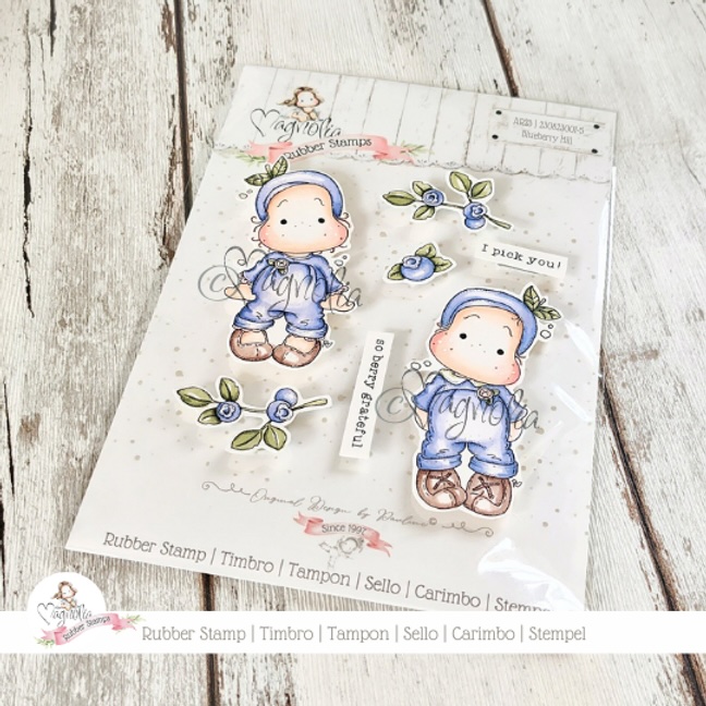 MAGNOLIA  -AR23 Blueberry Hill {Rubber Stamps Set}