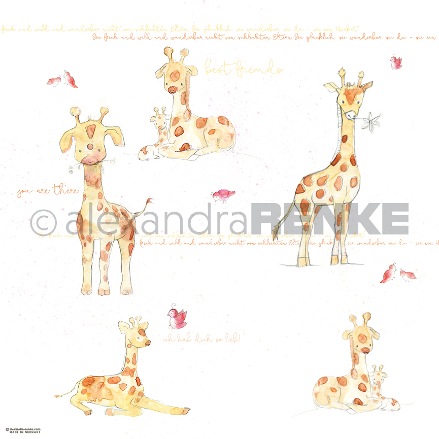 ALEXANDRA RENKE-Designpaper 'Giraffe'