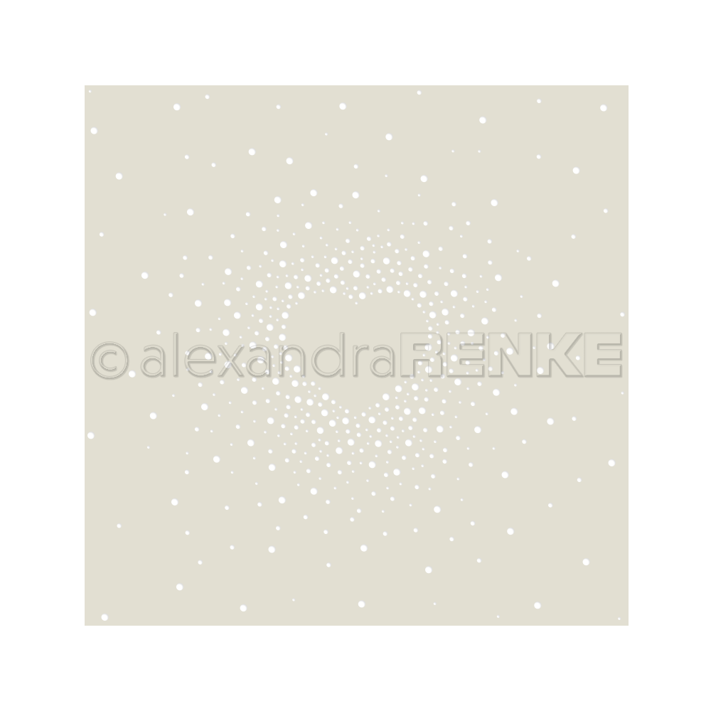 ALEXANDRA RENKE -Stencil 'Heart in the middle'