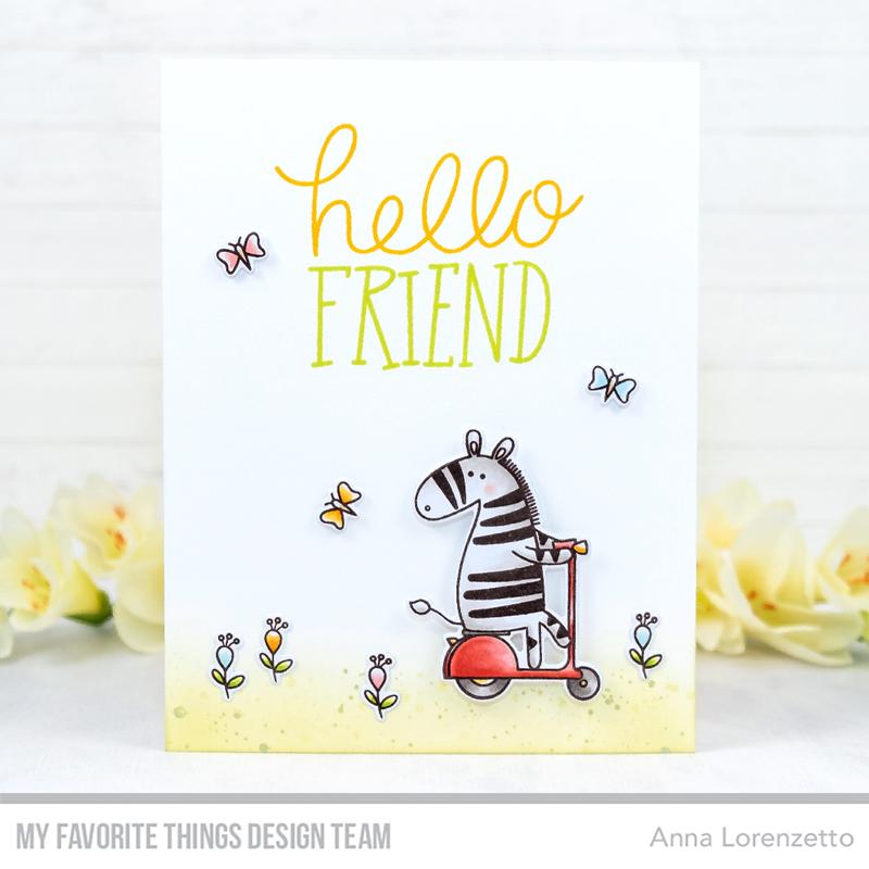 MY FAVORITE THINGS -Zippy Zebras  STAMP & DIE SET - 4