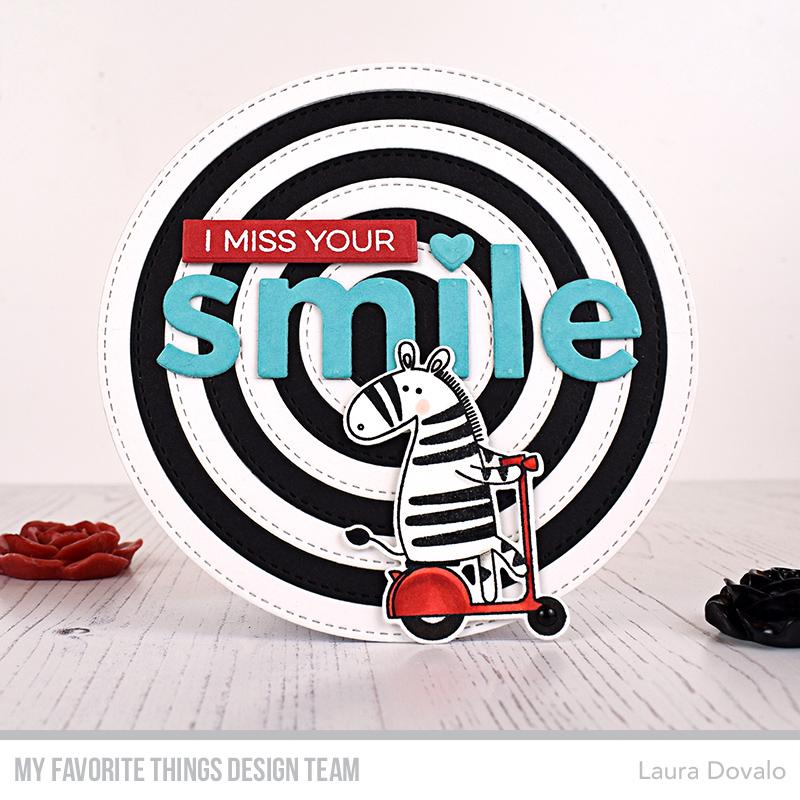 MY FAVORITE THINGS -Zippy Zebras  STAMP & DIE SET - 11