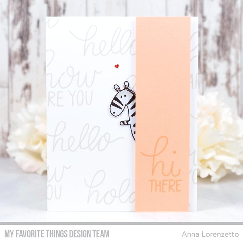 MY FAVORITE THINGS -Zippy Zebras  STAMP & DIE SET - 7