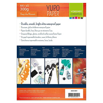 Vaessen Creative •Florence • Yupo paper White A4 smooth 5pcs