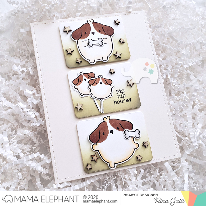 MAMA ELEPHANT- ZODIAC DOG STAMP & DIE SET - 4