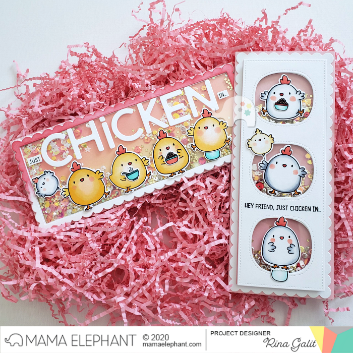  MAMA ELEPHANT-ZODIAC ROOSTER STAMP& DIE SET - 3