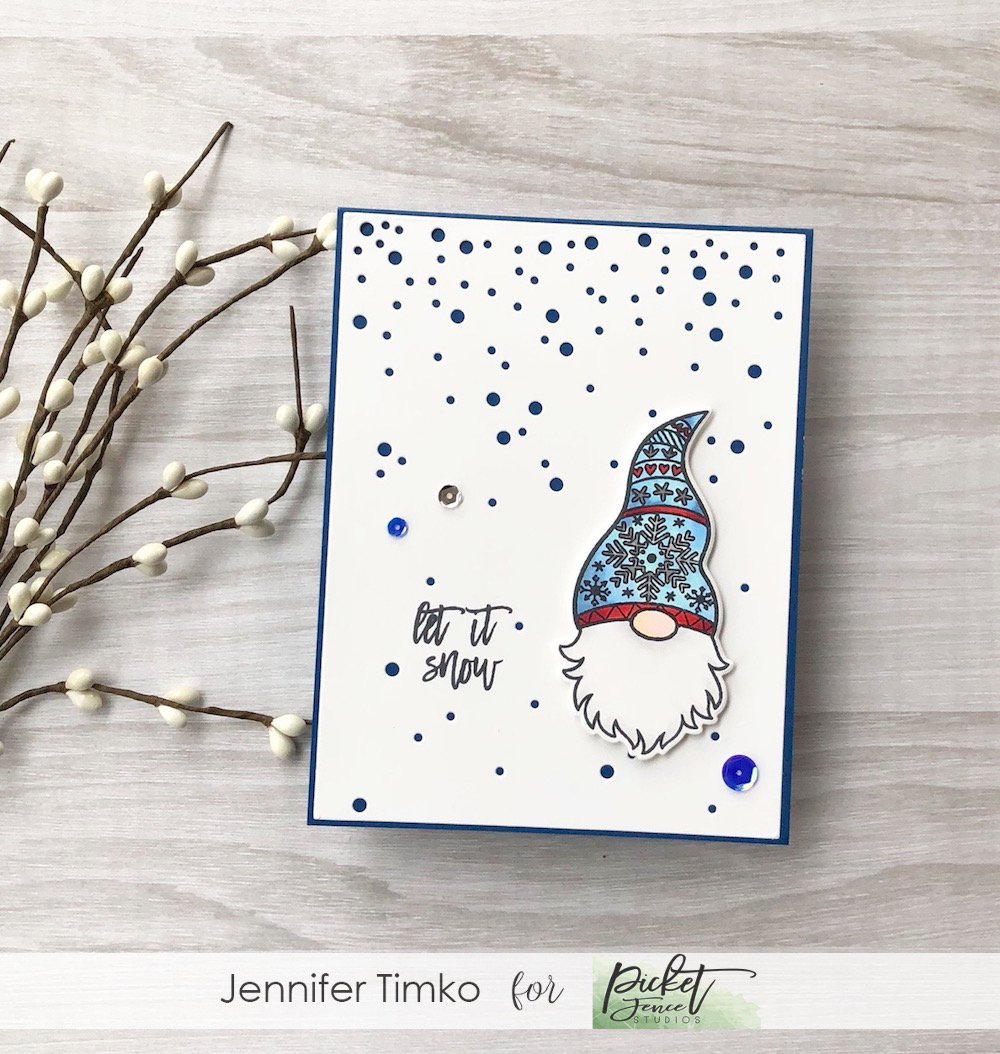PICKET FENCE STUDIOS -A Gnome Winter Coordinating Die - 7