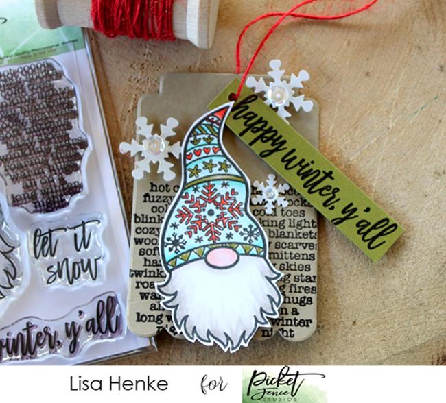 PICKET FENCE STUDIOS -A Gnome Winter Coordinating Die - 3