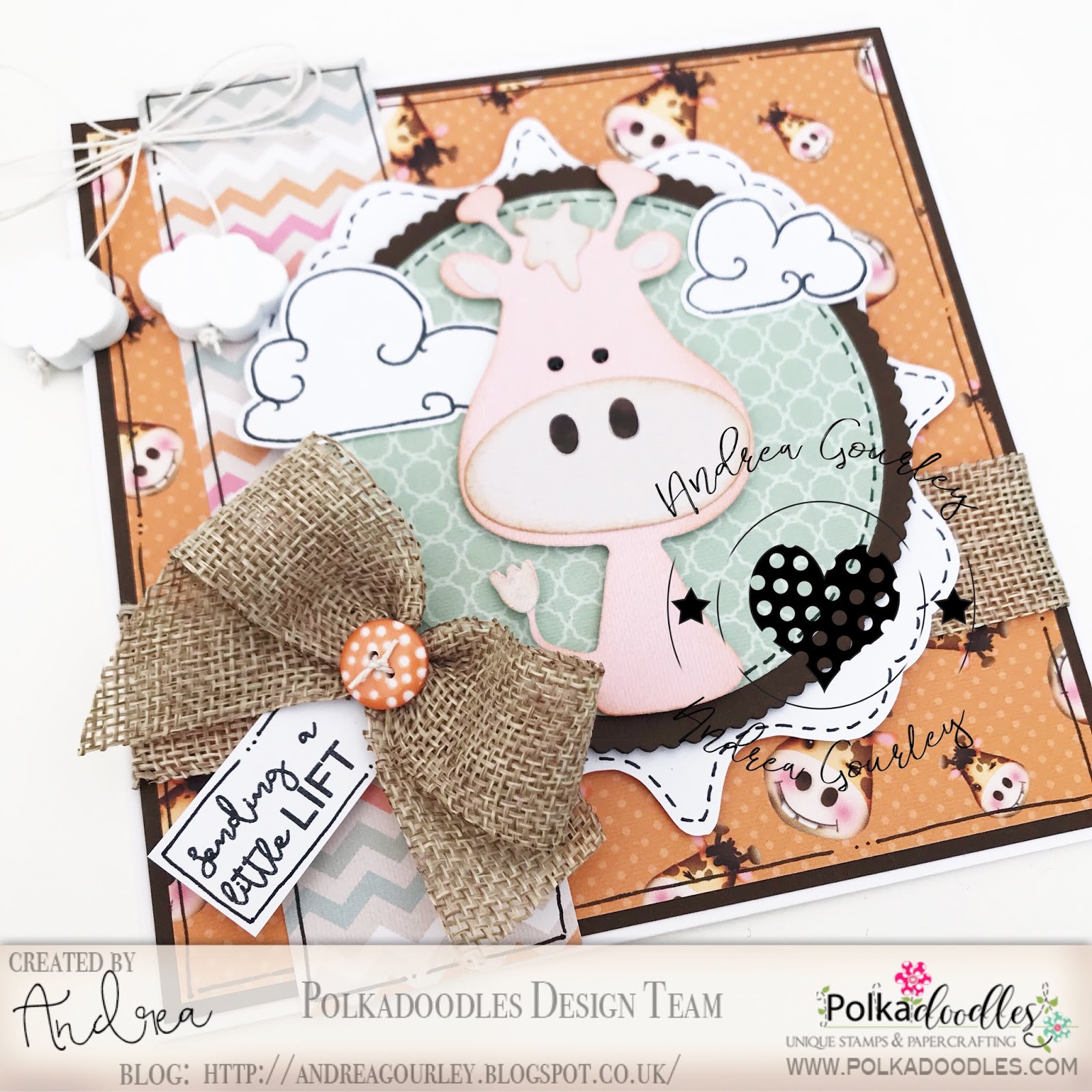 POLKADOODLES-Having a Giraffe Clear Stamp set - 2