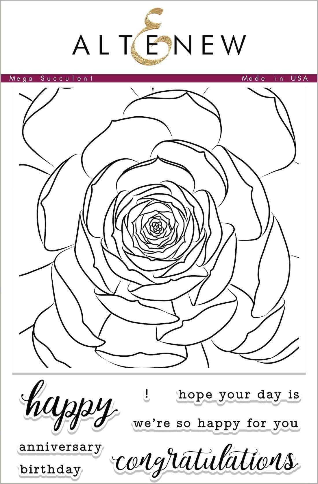 ALTENEW -Mega Succulent Stamp Set
