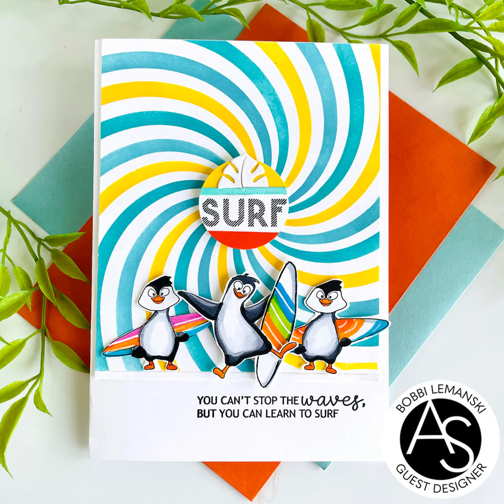 ALEX SYBERIA DESIGNS Sunrays Stencil Set ( 4 st) - 6