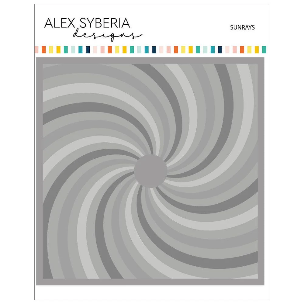 ALEX SYBERIA DESIGNS Sunrays Stencil Set ( 4 st)
