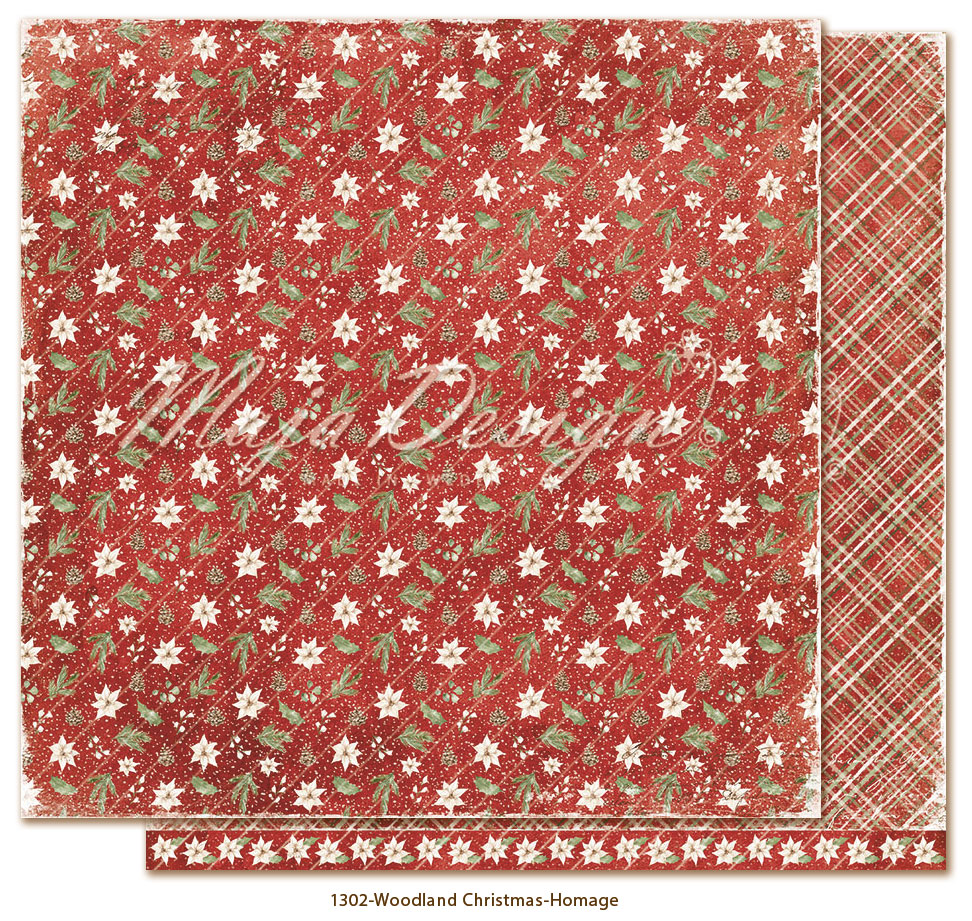 MAJA DESIGN-Woodland Christmas - 6x6" paper  Pack - 5