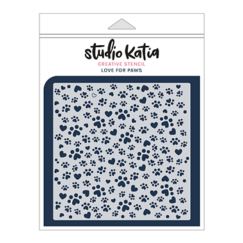 STUDIO KATIA-LOVE FOR PAWS STENCIL