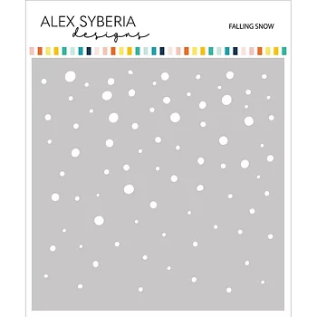 ALEX SYBERIA DESIGNS Falling Snow Stencil 