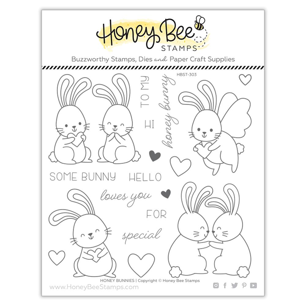 HONEY BEE STAMPS Honey Bunnies | 6x6 Stamp Set