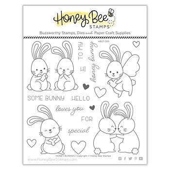 HONEY BEE STAMPS Honey Bunnies | 6x6 Stamp Set