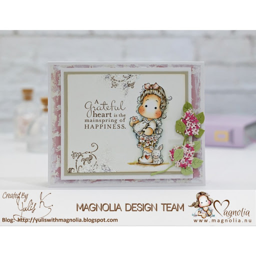MAGNOLIA - HH 19 Hippity Hoppity- Flower bunny Tilda  UNMOUNTED