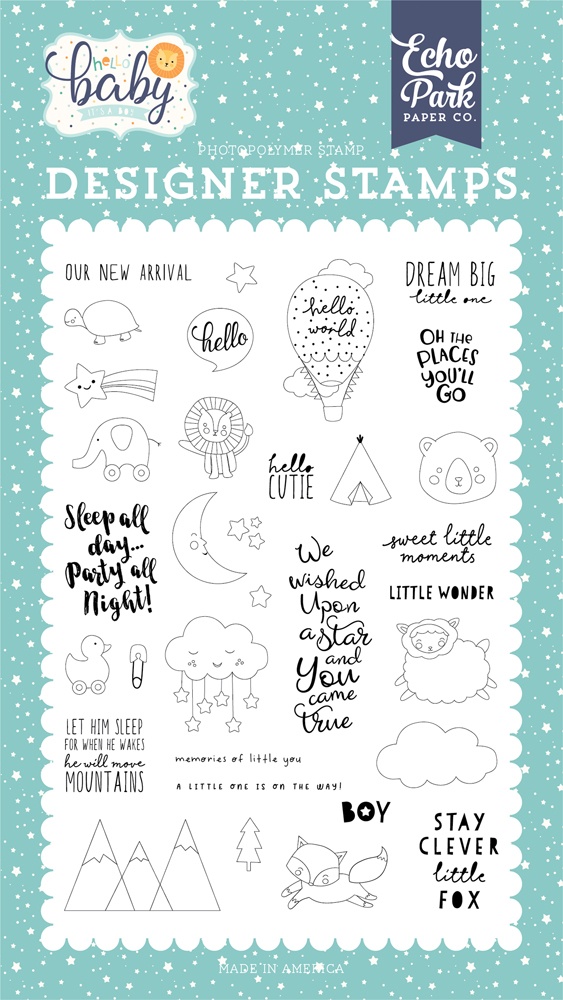 ECHO PARK  -New Arrival 4x6 Stamp set