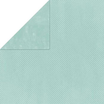 Bo Bunny Double Dot Double Sided Textured Cardstock 12"X12" -Island Mist